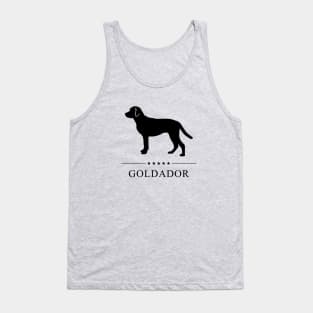 Goldador Black Silhouette Tank Top